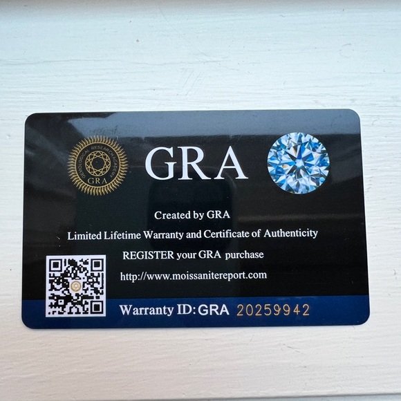 Silver & Moissanite dangle earrings. - Picture 2 of 3